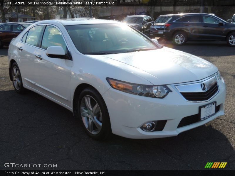 Bellanova White Pearl / Parchment 2013 Acura TSX Technology