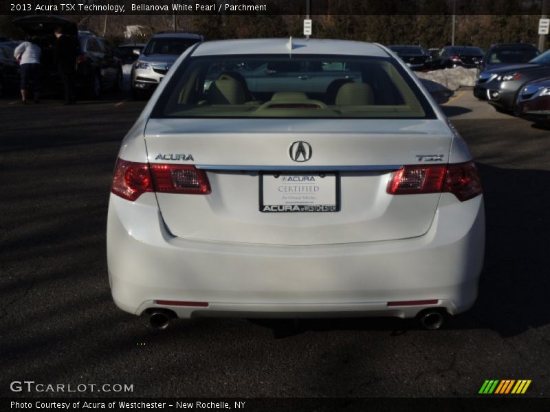 Bellanova White Pearl / Parchment 2013 Acura TSX Technology