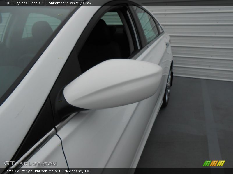 Shimmering White / Gray 2013 Hyundai Sonata SE