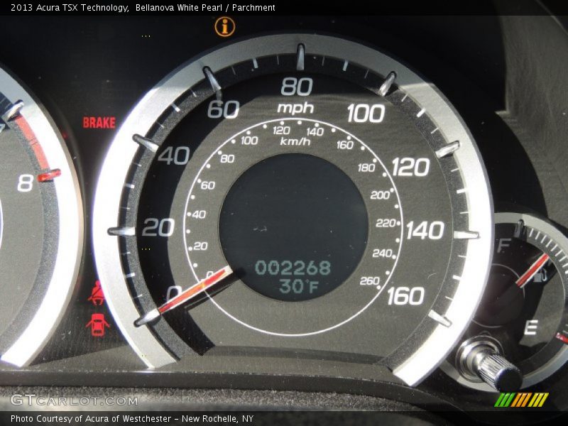 Bellanova White Pearl / Parchment 2013 Acura TSX Technology