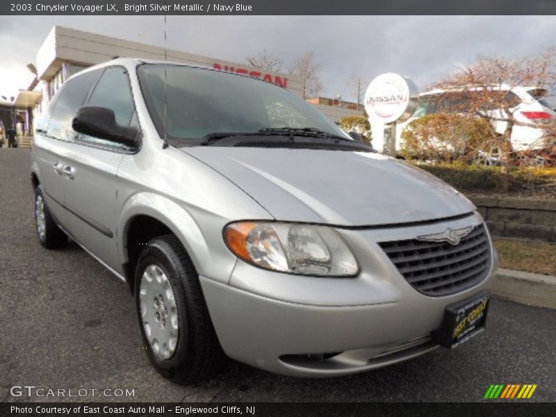Bright Silver Metallic / Navy Blue 2003 Chrysler Voyager LX