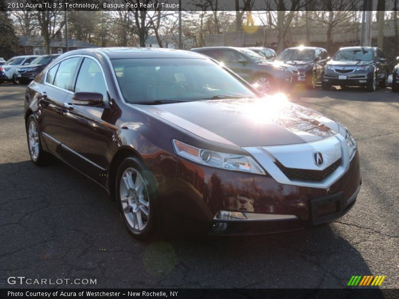 Basque Red Pearl / Taupe 2010 Acura TL 3.5 Technology
