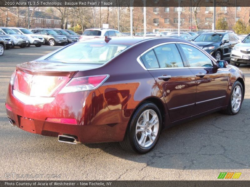 Basque Red Pearl / Taupe 2010 Acura TL 3.5 Technology