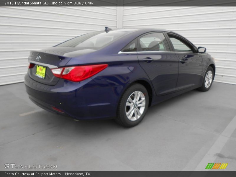 Indigo Night Blue / Gray 2013 Hyundai Sonata GLS