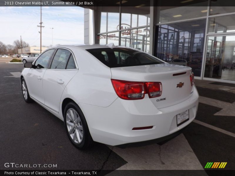 Summit White / Jet Black 2013 Chevrolet Malibu LT