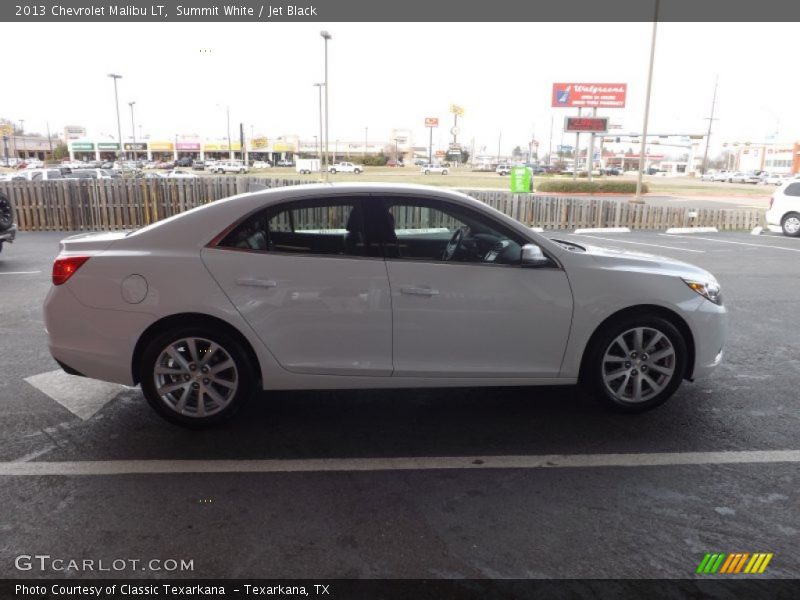 Summit White / Jet Black 2013 Chevrolet Malibu LT