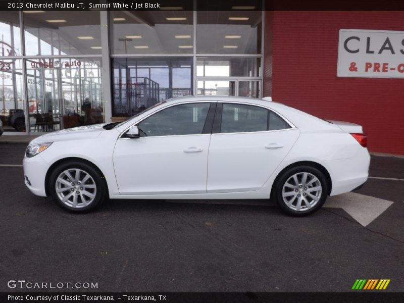 Summit White / Jet Black 2013 Chevrolet Malibu LT