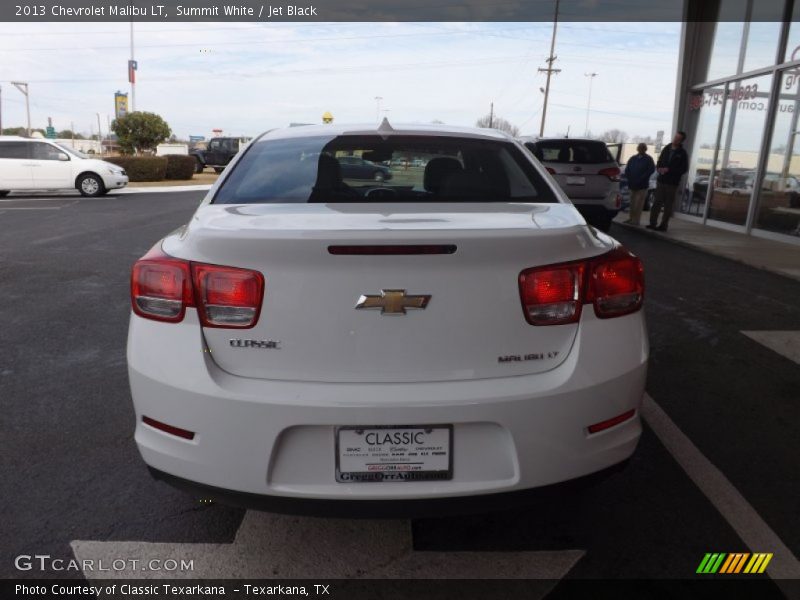 Summit White / Jet Black 2013 Chevrolet Malibu LT
