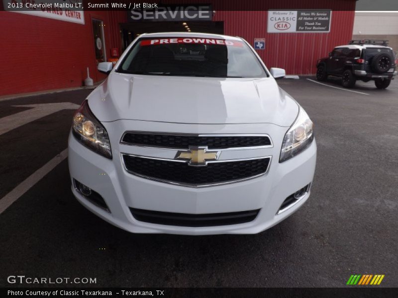 Summit White / Jet Black 2013 Chevrolet Malibu LT