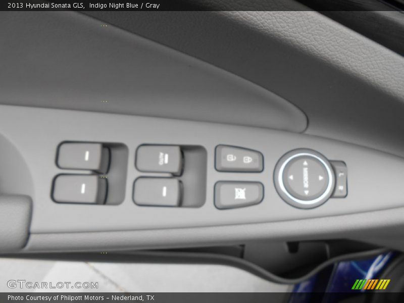 Indigo Night Blue / Gray 2013 Hyundai Sonata GLS
