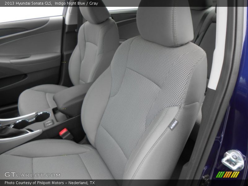 Indigo Night Blue / Gray 2013 Hyundai Sonata GLS