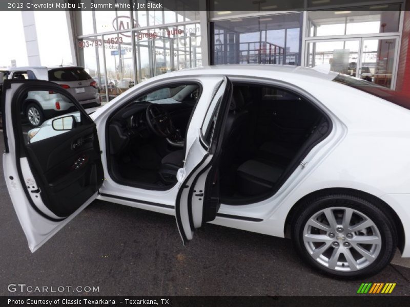 Summit White / Jet Black 2013 Chevrolet Malibu LT