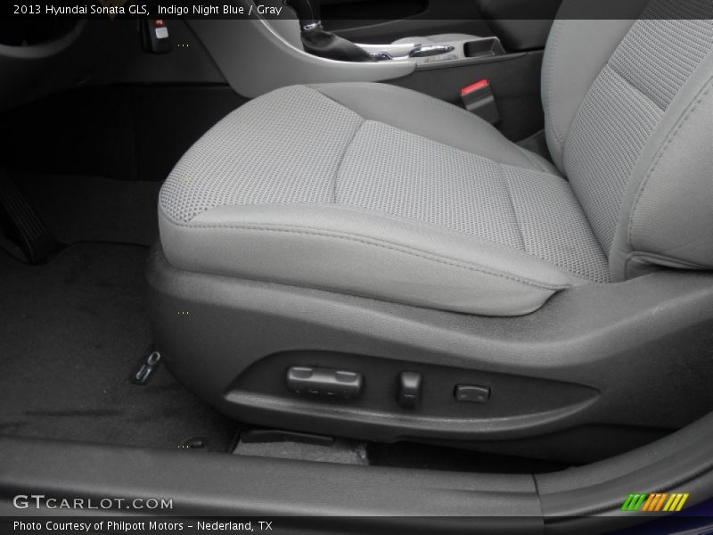 Indigo Night Blue / Gray 2013 Hyundai Sonata GLS
