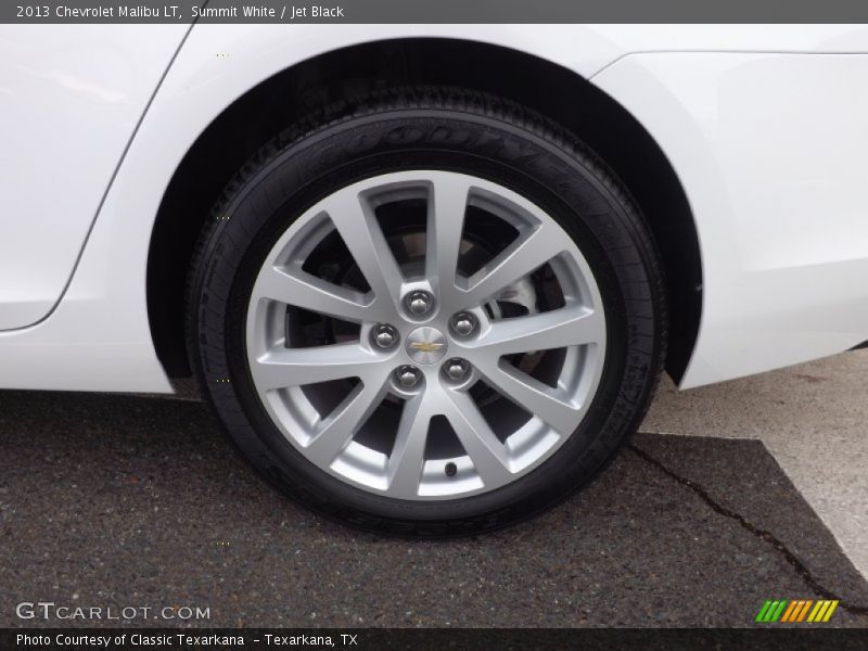 Summit White / Jet Black 2013 Chevrolet Malibu LT