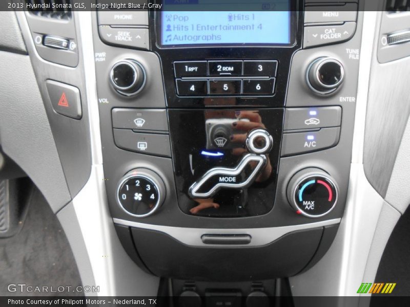 Indigo Night Blue / Gray 2013 Hyundai Sonata GLS