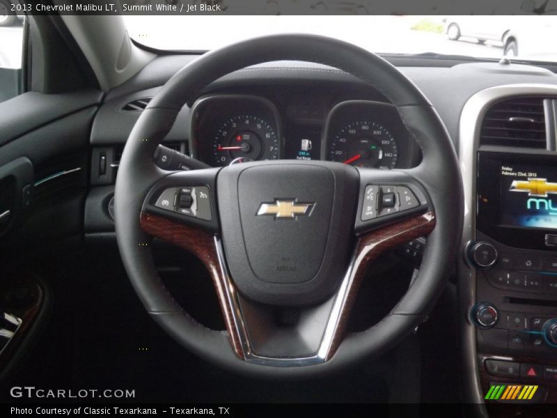 Summit White / Jet Black 2013 Chevrolet Malibu LT