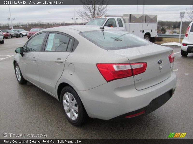 Silverstone Beige / Black 2012 Kia Rio EX