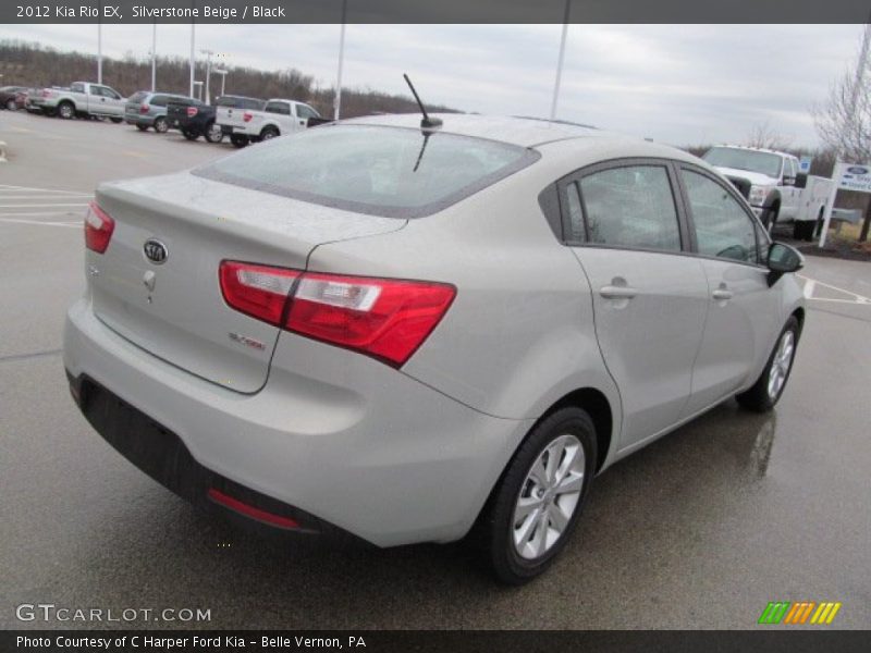 Silverstone Beige / Black 2012 Kia Rio EX