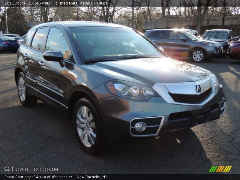 Polished Metal Metallic / Taupe 2011 Acura RDX SH-AWD