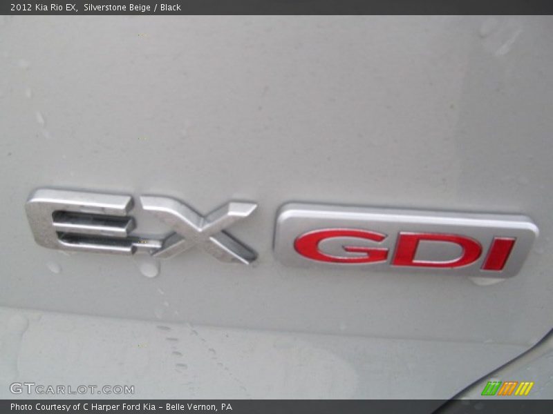 Silverstone Beige / Black 2012 Kia Rio EX