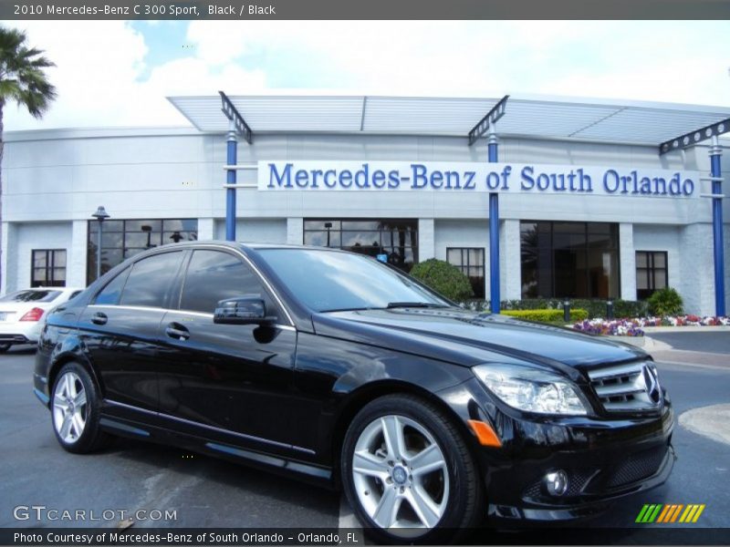 Black / Black 2010 Mercedes-Benz C 300 Sport