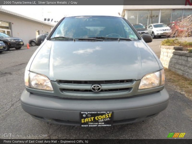Silver Spruce Metallic / Gray 2000 Toyota Sienna LE