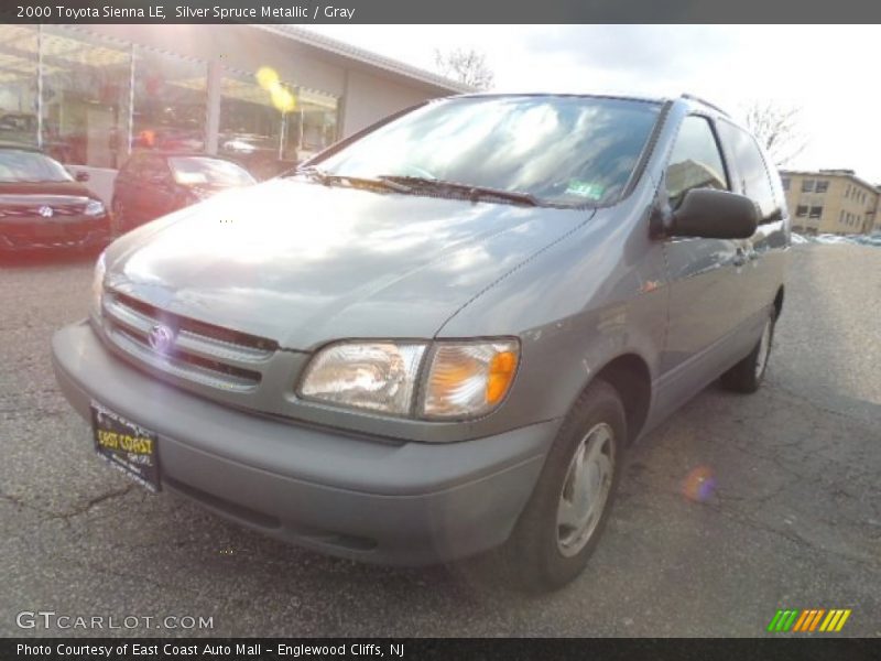 Silver Spruce Metallic / Gray 2000 Toyota Sienna LE