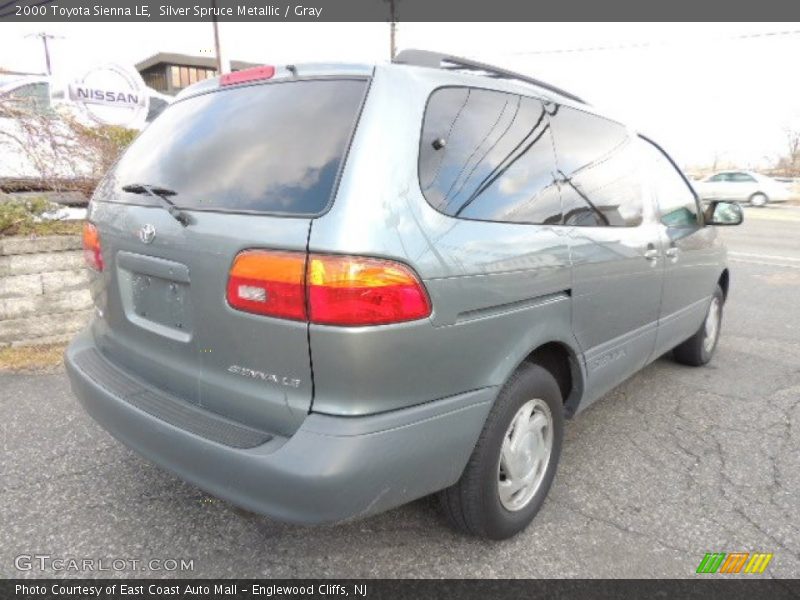 Silver Spruce Metallic / Gray 2000 Toyota Sienna LE