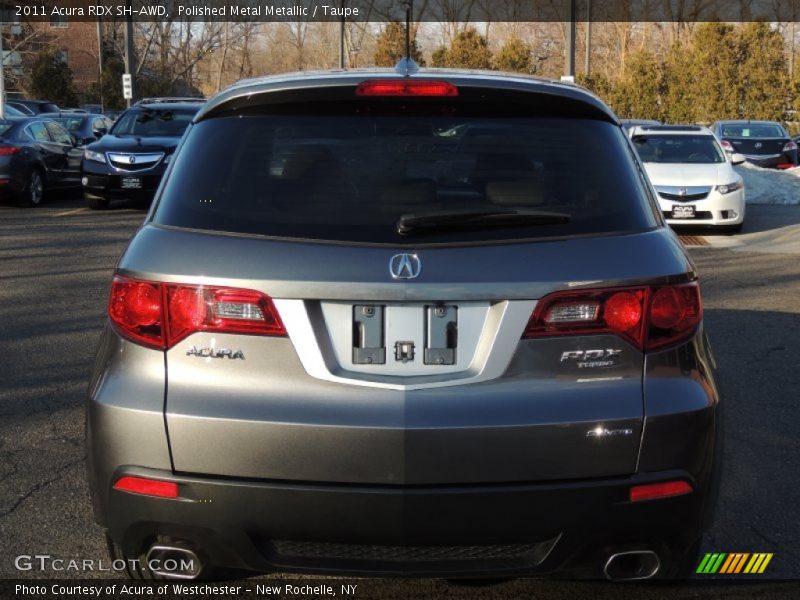 Polished Metal Metallic / Taupe 2011 Acura RDX SH-AWD
