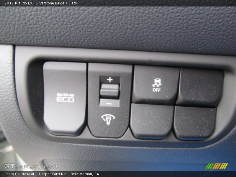 Silverstone Beige / Black 2012 Kia Rio EX