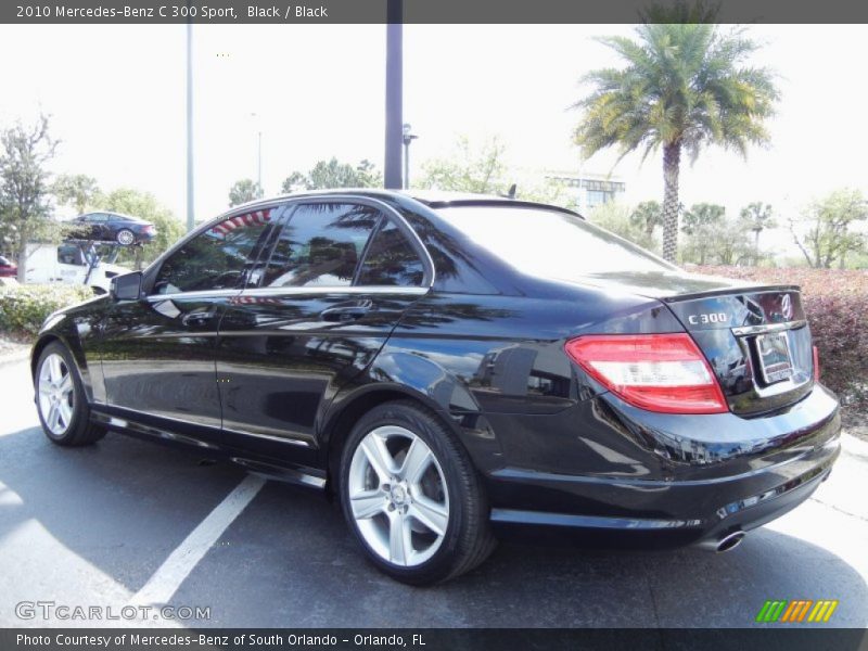 Black / Black 2010 Mercedes-Benz C 300 Sport