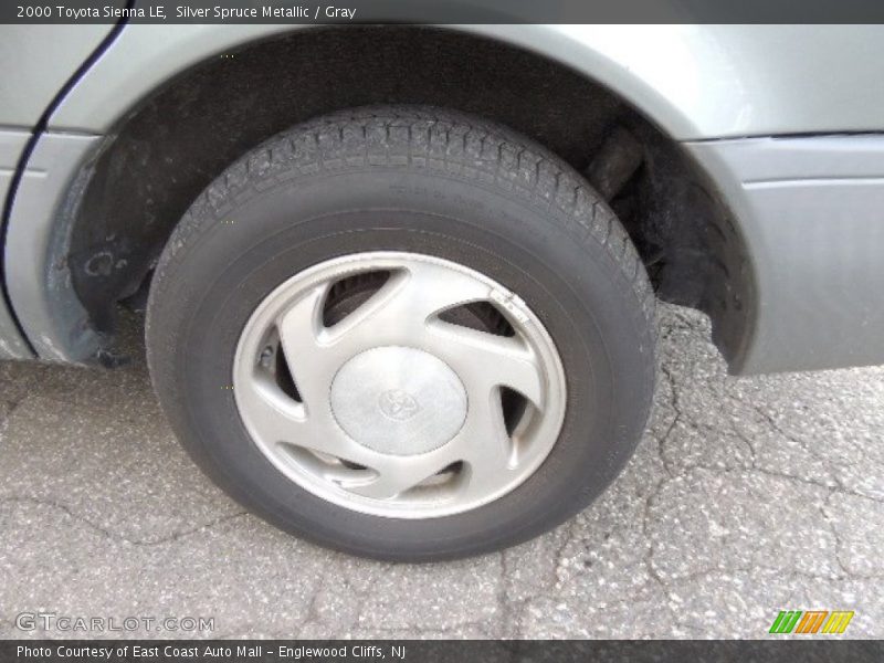 Silver Spruce Metallic / Gray 2000 Toyota Sienna LE