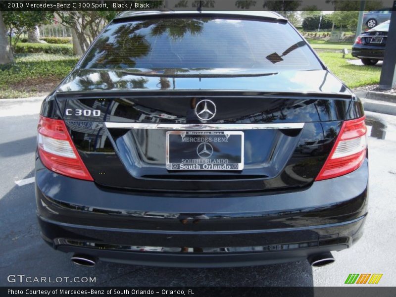Black / Black 2010 Mercedes-Benz C 300 Sport
