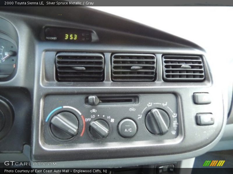 Controls of 2000 Sienna LE