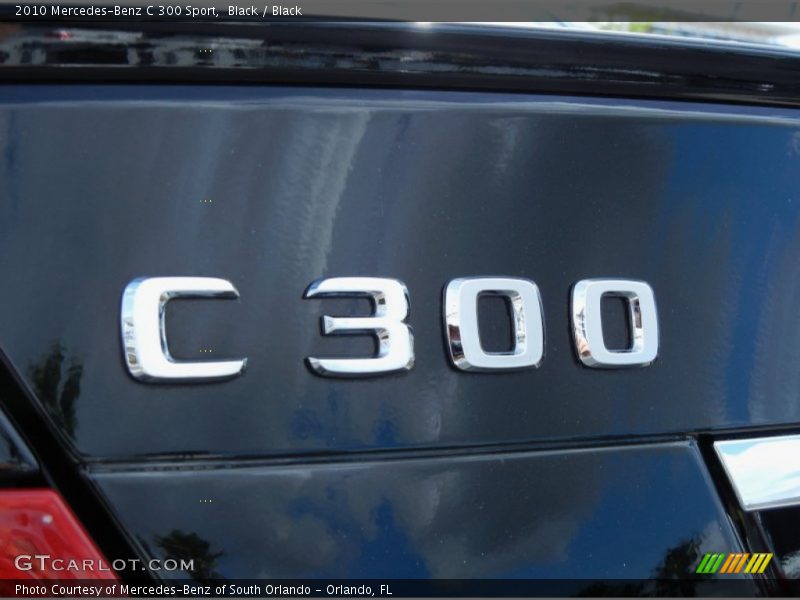Black / Black 2010 Mercedes-Benz C 300 Sport