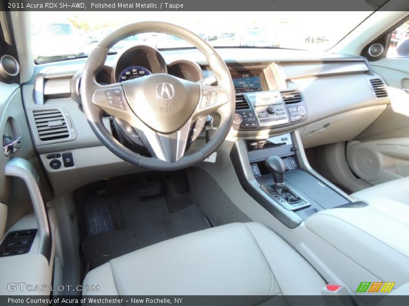 Polished Metal Metallic / Taupe 2011 Acura RDX SH-AWD