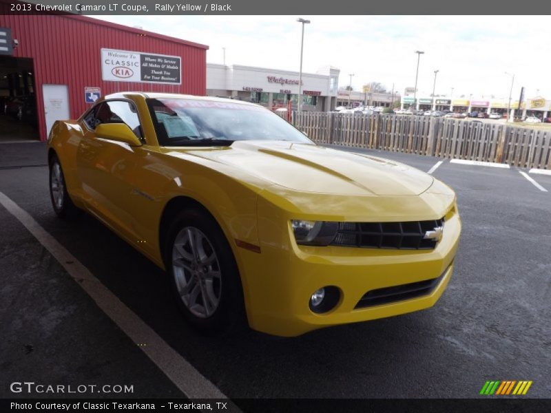 Rally Yellow / Black 2013 Chevrolet Camaro LT Coupe