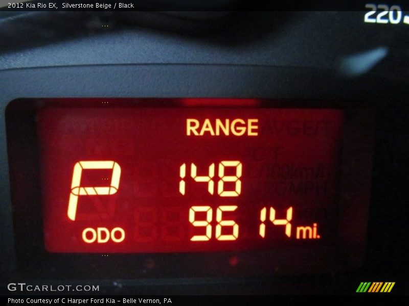 Silverstone Beige / Black 2012 Kia Rio EX