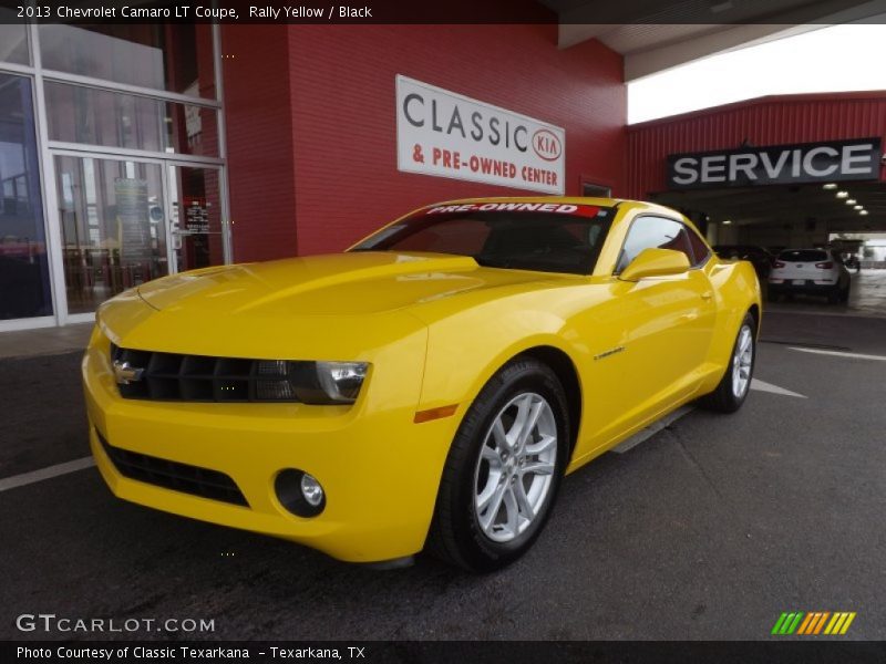 Rally Yellow / Black 2013 Chevrolet Camaro LT Coupe