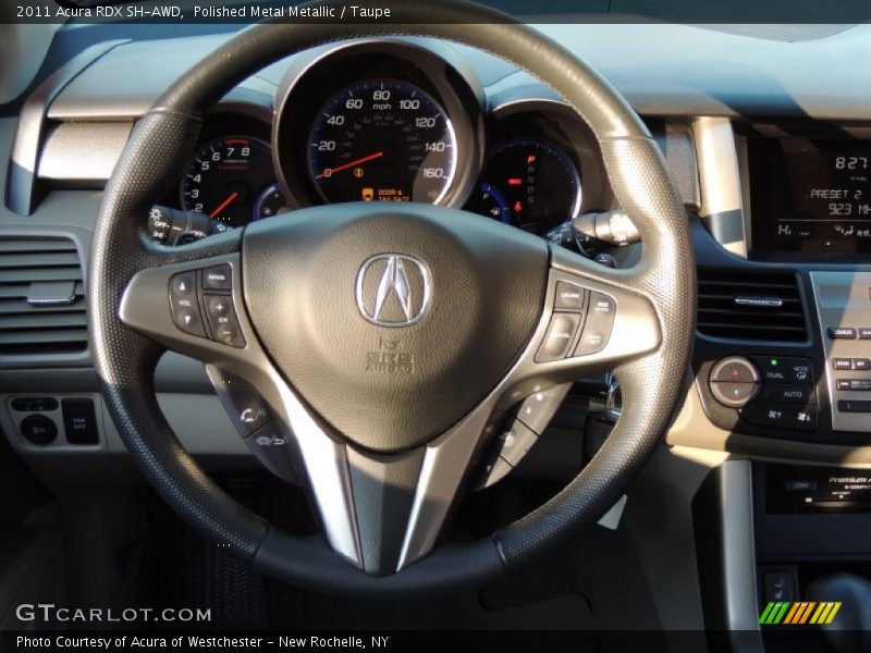 Polished Metal Metallic / Taupe 2011 Acura RDX SH-AWD