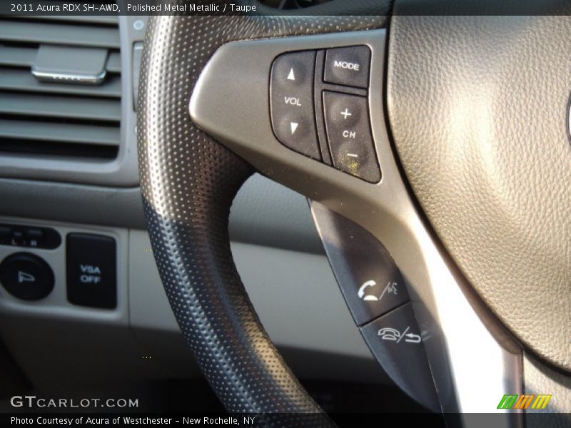 Polished Metal Metallic / Taupe 2011 Acura RDX SH-AWD