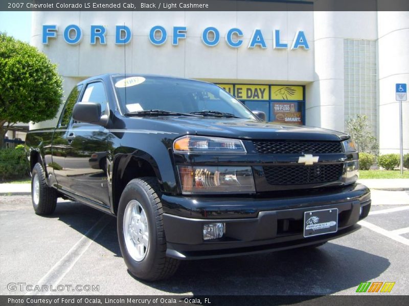 Black / Light Cashmere 2007 Chevrolet Colorado LS Extended Cab