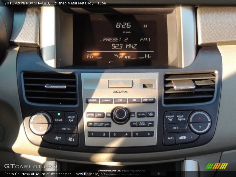 Polished Metal Metallic / Taupe 2011 Acura RDX SH-AWD