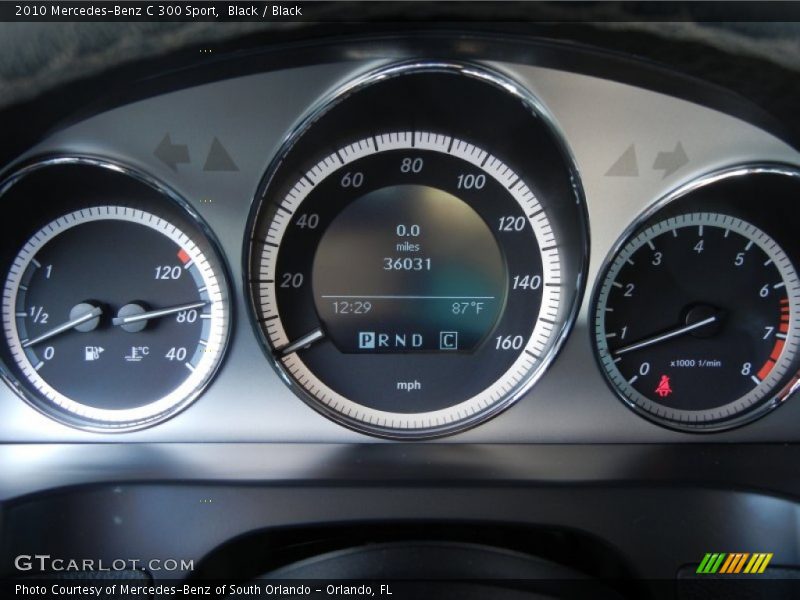 Black / Black 2010 Mercedes-Benz C 300 Sport