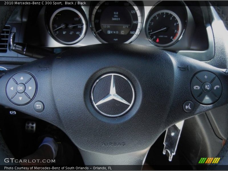 Black / Black 2010 Mercedes-Benz C 300 Sport