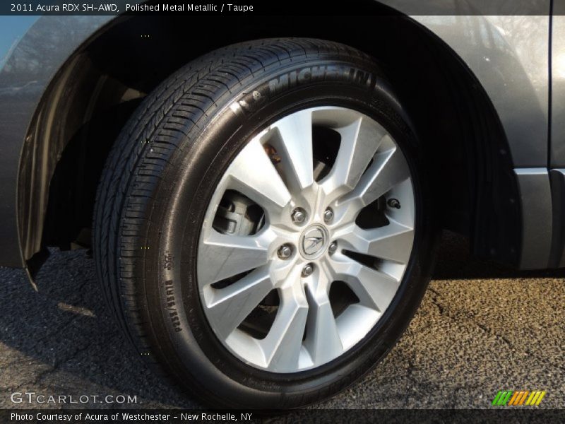 Polished Metal Metallic / Taupe 2011 Acura RDX SH-AWD