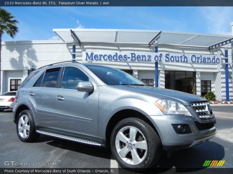 Palladium Silver Metallic / Ash 2010 Mercedes-Benz ML 350