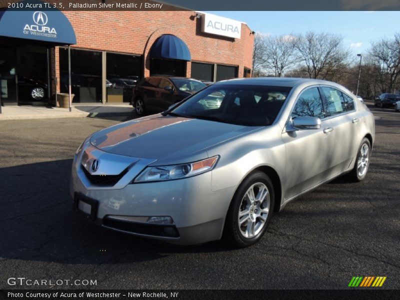 Palladium Silver Metallic / Ebony 2010 Acura TL 3.5