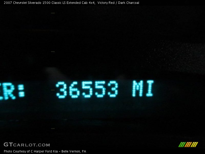 Victory Red / Dark Charcoal 2007 Chevrolet Silverado 1500 Classic LS Extended Cab 4x4