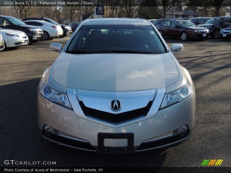 Palladium Silver Metallic / Ebony 2010 Acura TL 3.5